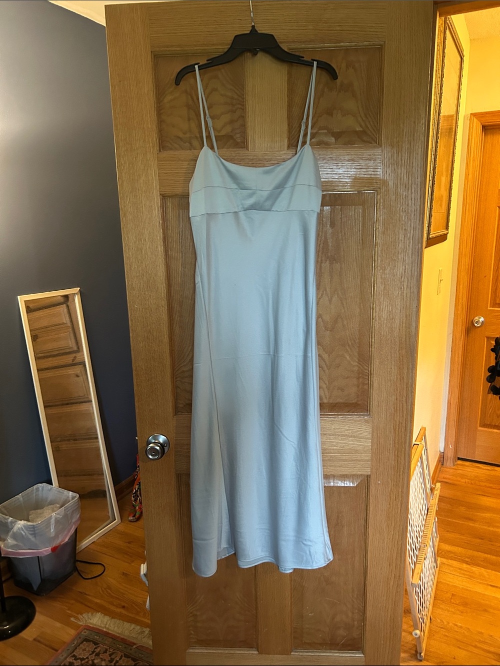 Divided Pale Blue Spaghetti Strap Maxi Dress